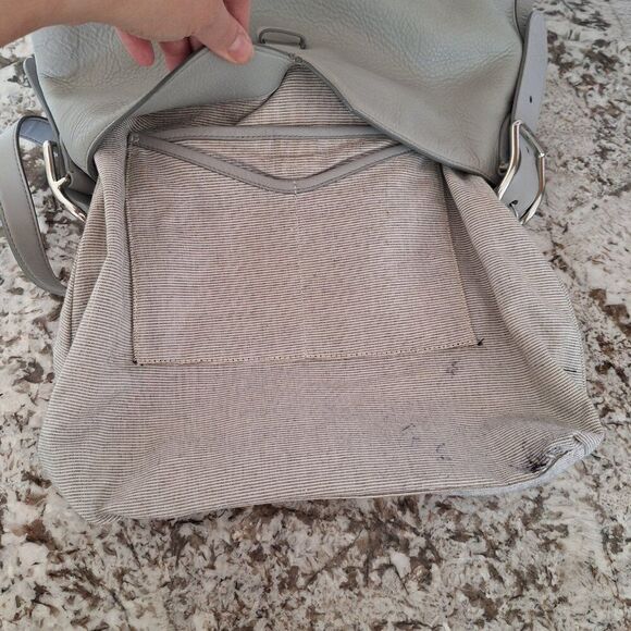 ANNE‎ KLEIN Large Gray Shoulder  Hobo Bag - Picture 9 of 13